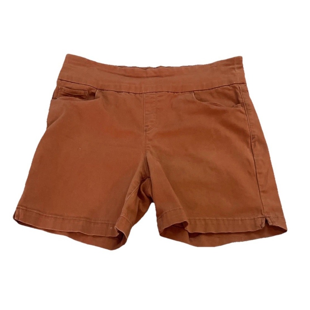 Gloria Vanderbilt‎ Women's Orange Slimming Effect Size 13 Pull on Shorts